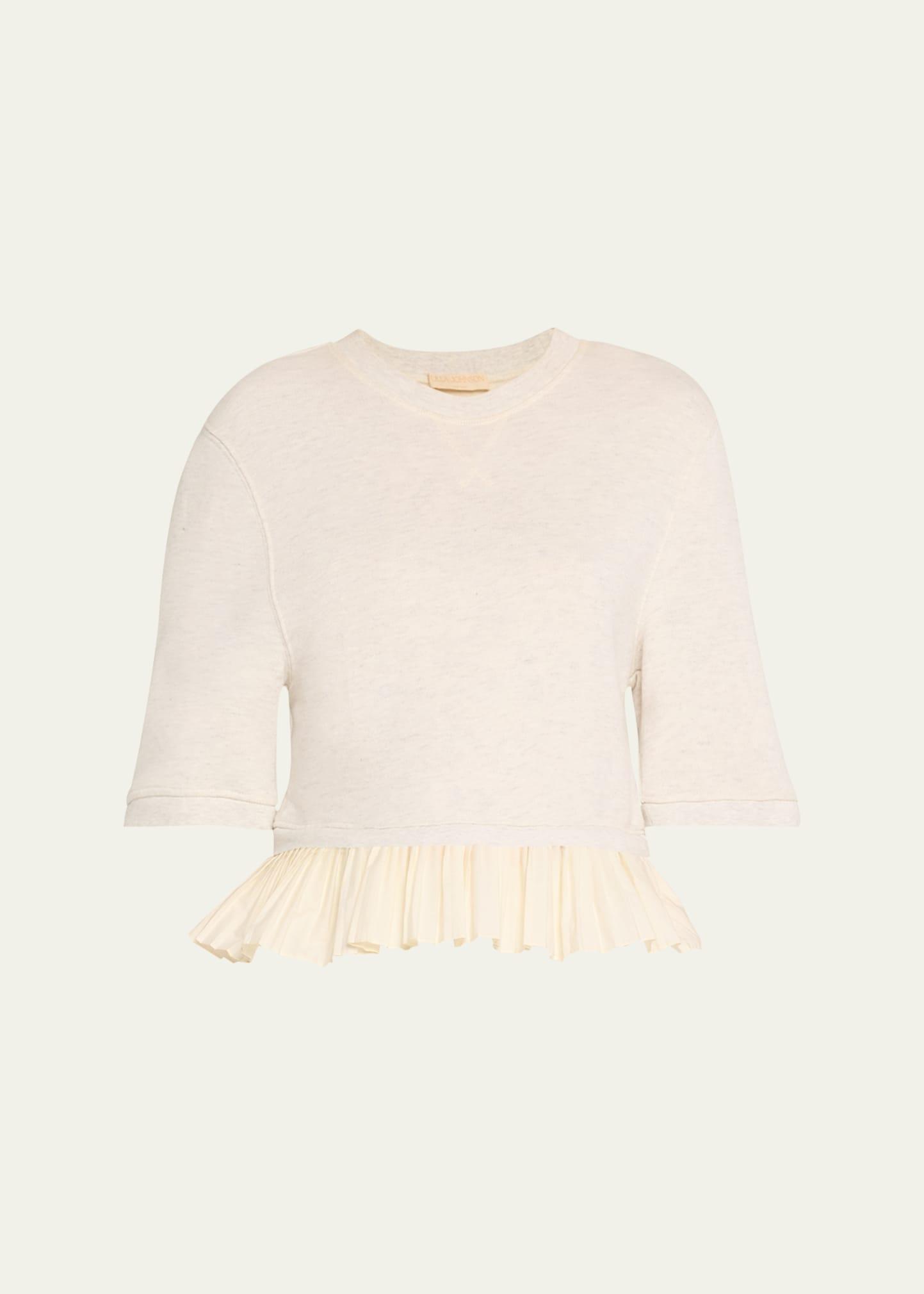harper knit peplum top