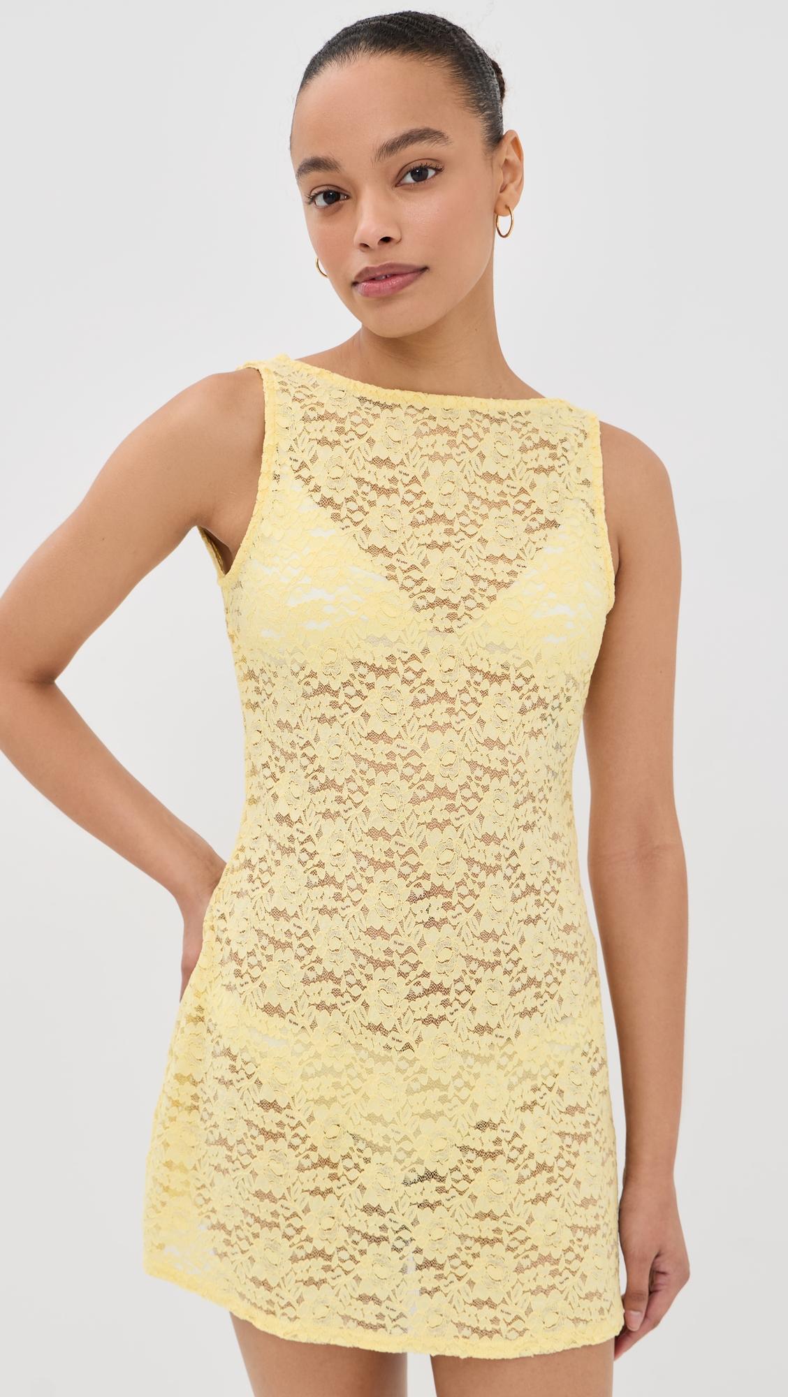 harper lace mini dress