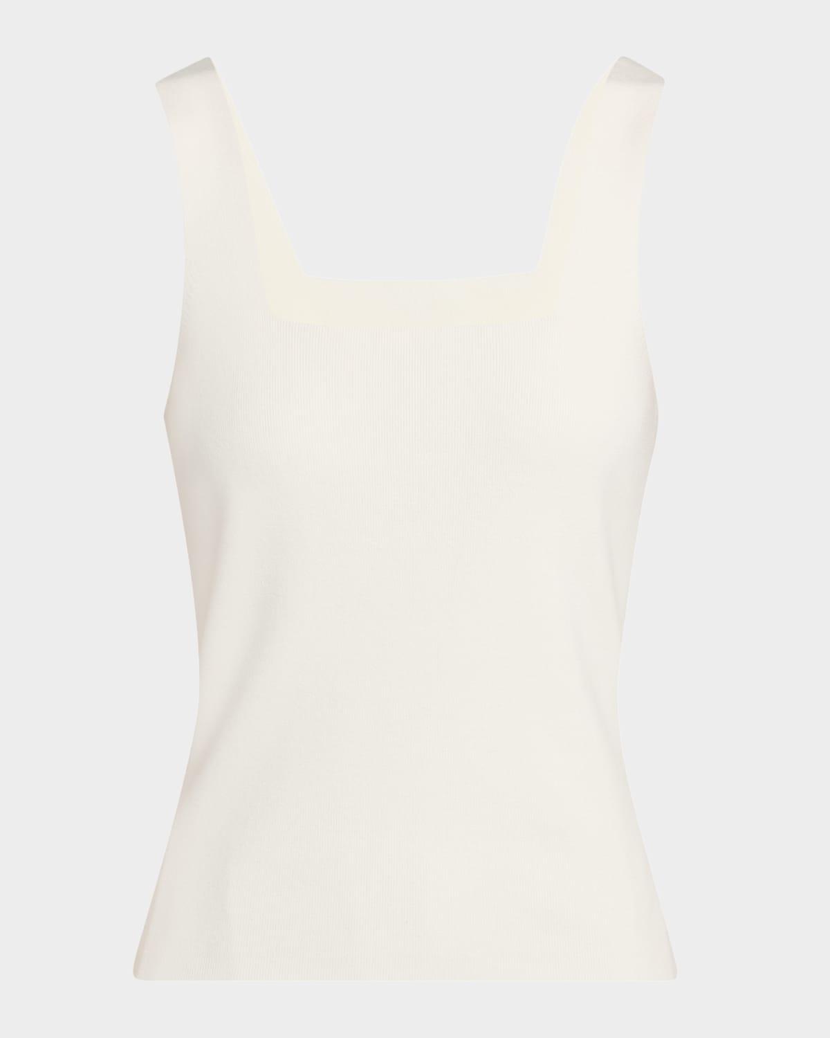 harper square-neck ribbed tank