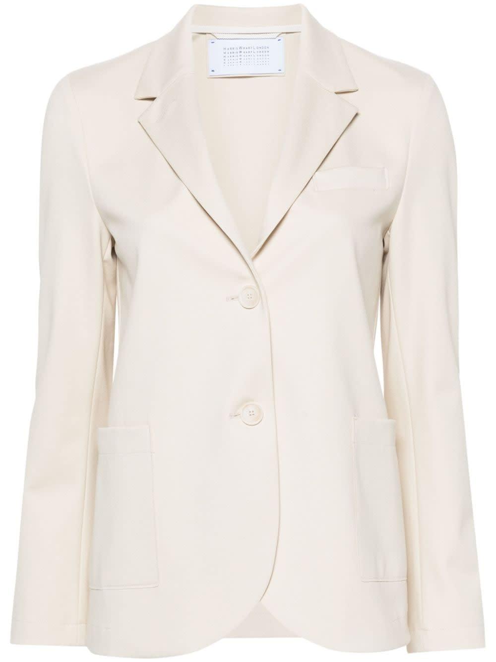 harris wharf london single-breasted blazer jacket