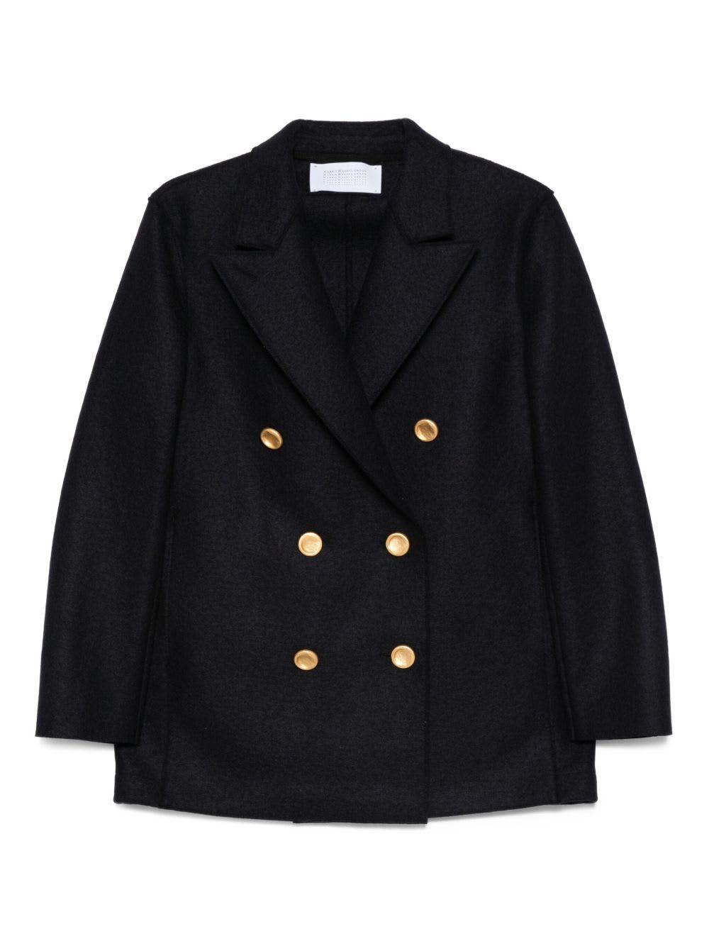 harris wharf london wool double-breasted coat
