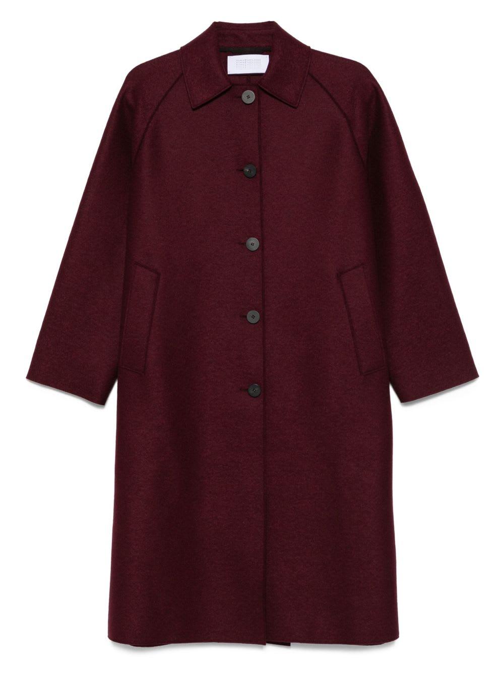 harris wharf london wool single-breasted coat