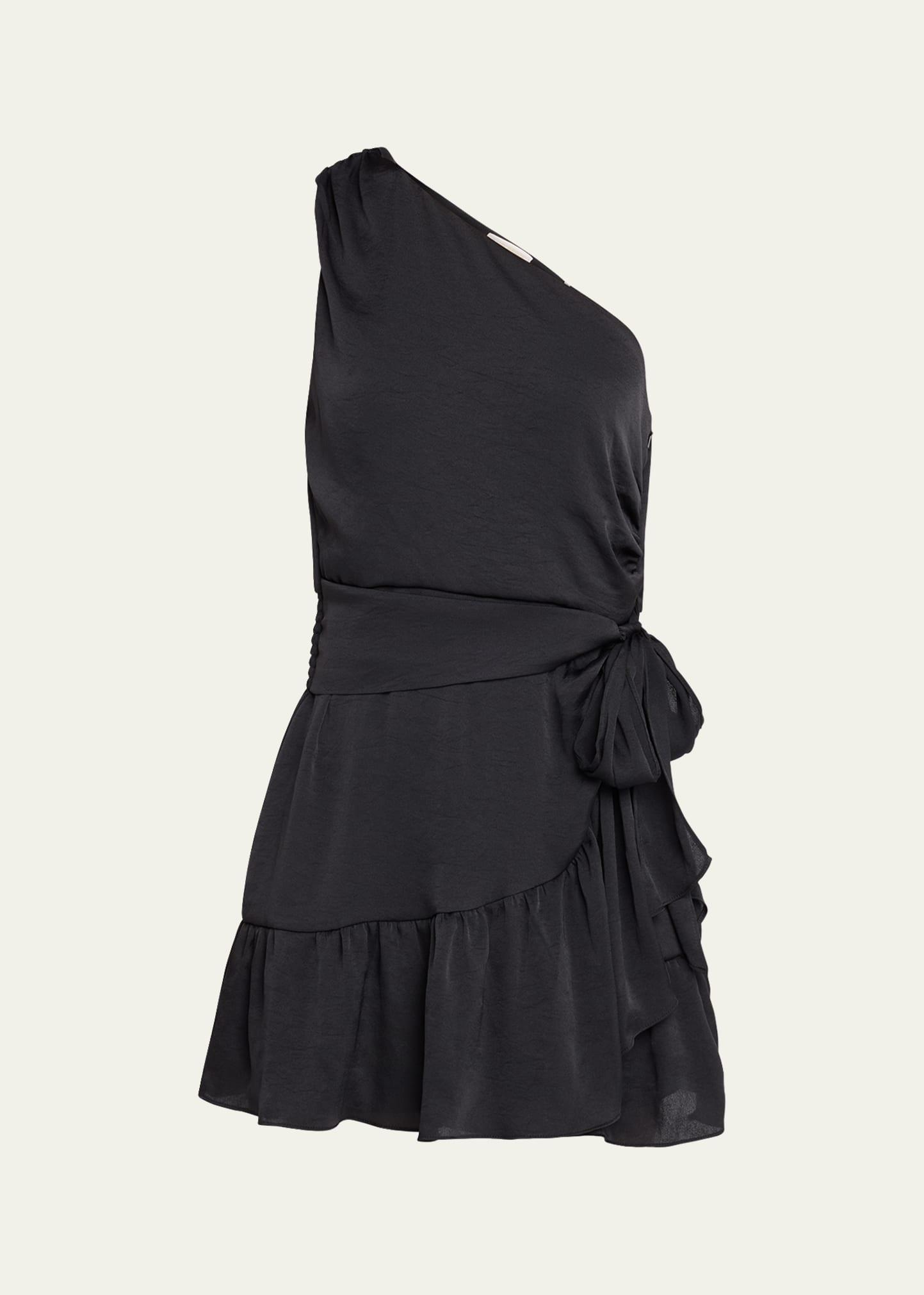 harrison asymmetric mini dress