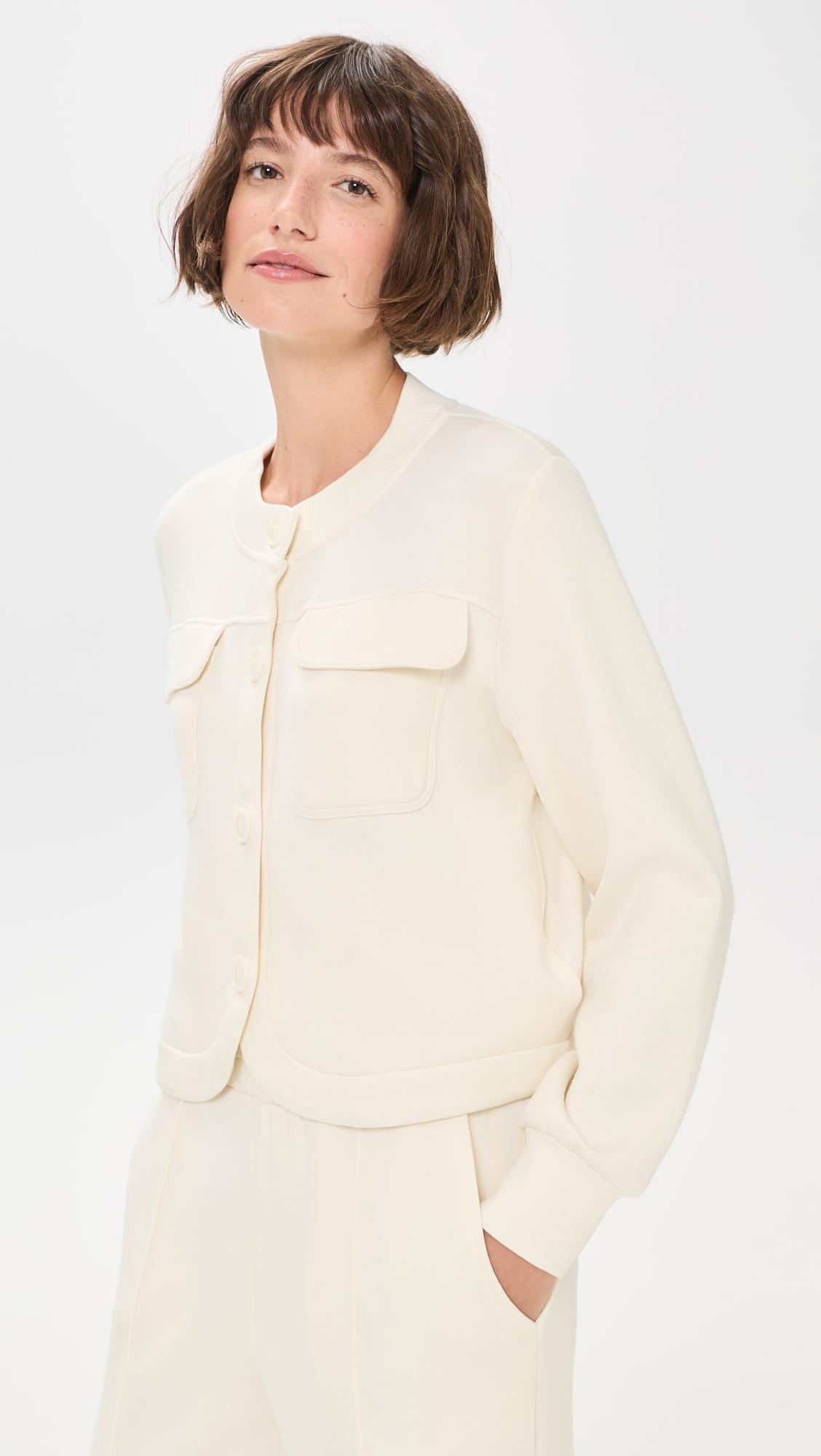hartwell button through sweat jacket