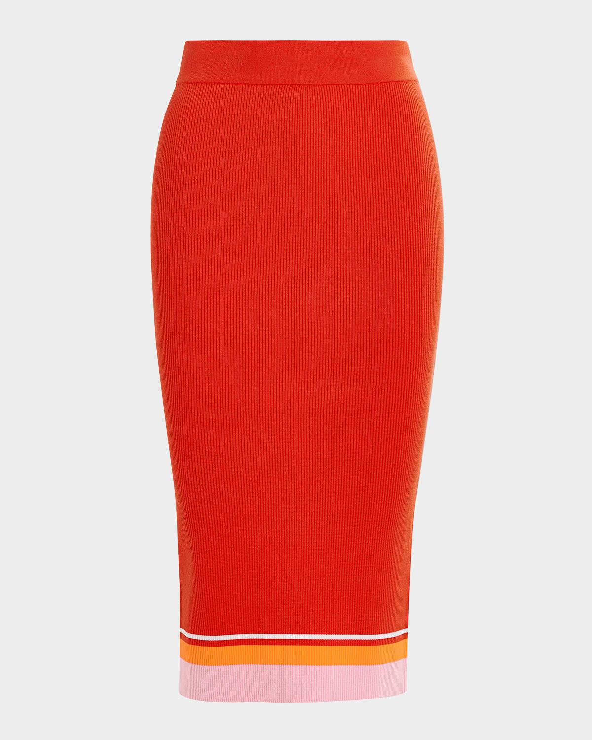 hashion ribbed pencil skirt