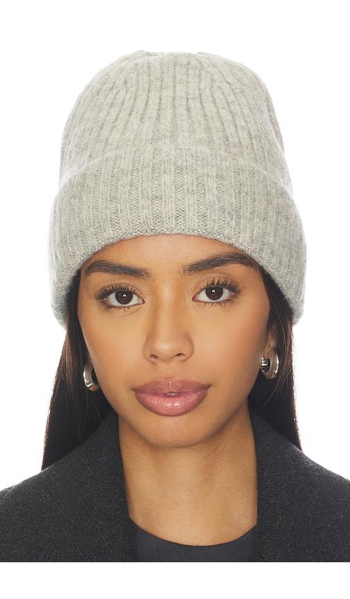hat attack key beanie in grey.