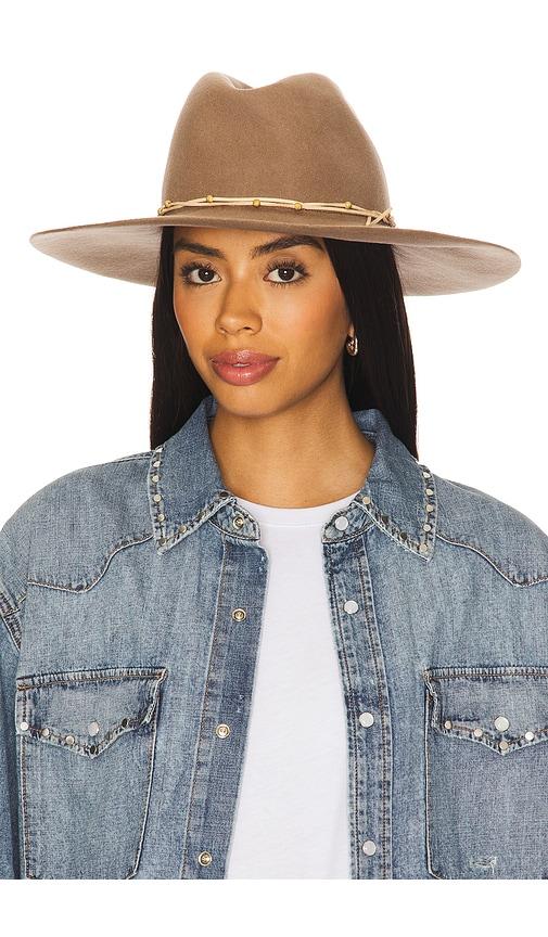 hat attack mountain cowgirl hat in taupe.