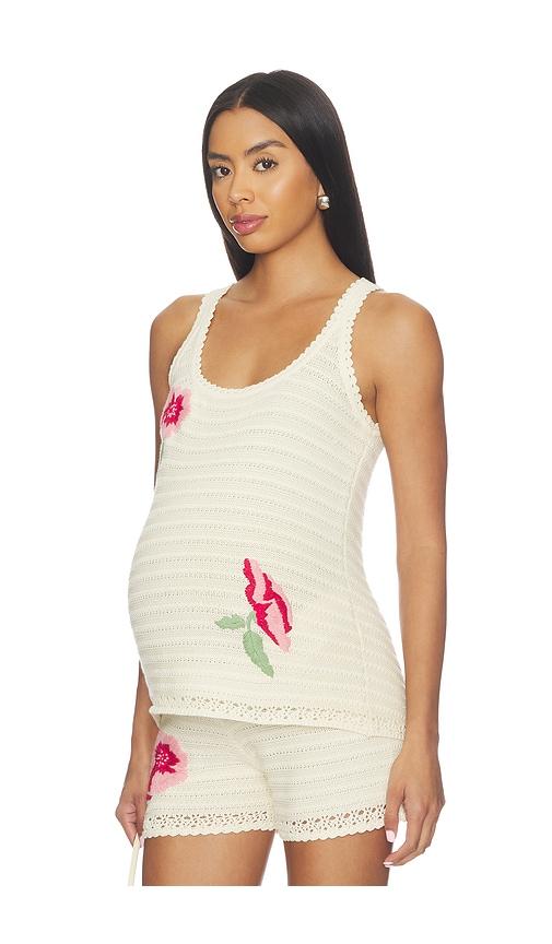 hatch the cecilia tank top in cream.