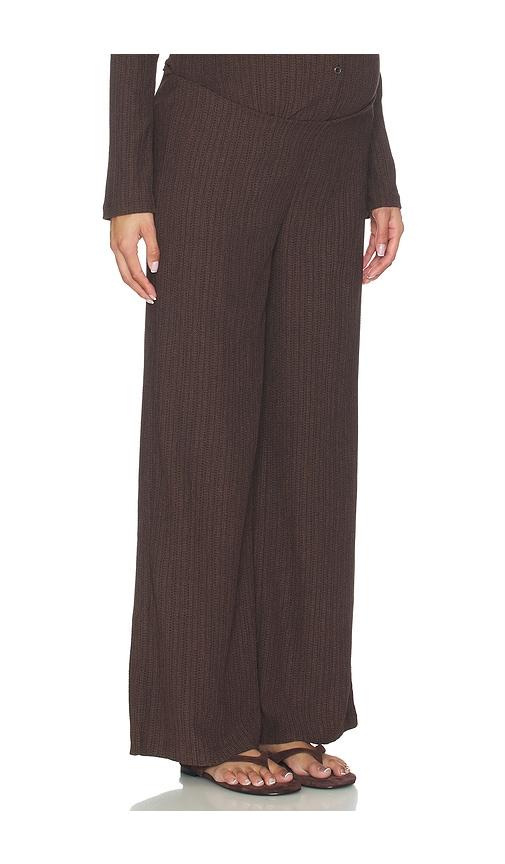 hatch the edan pull on pant in brown.