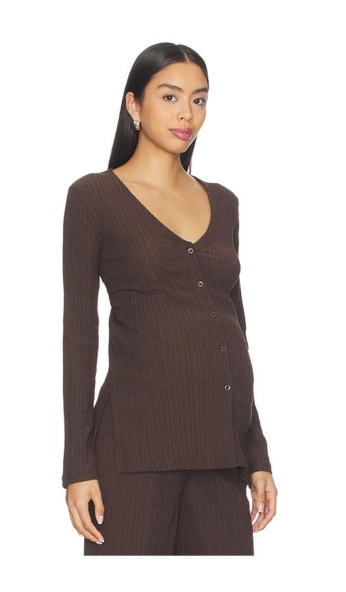 hatch the lucia shirt in brown.