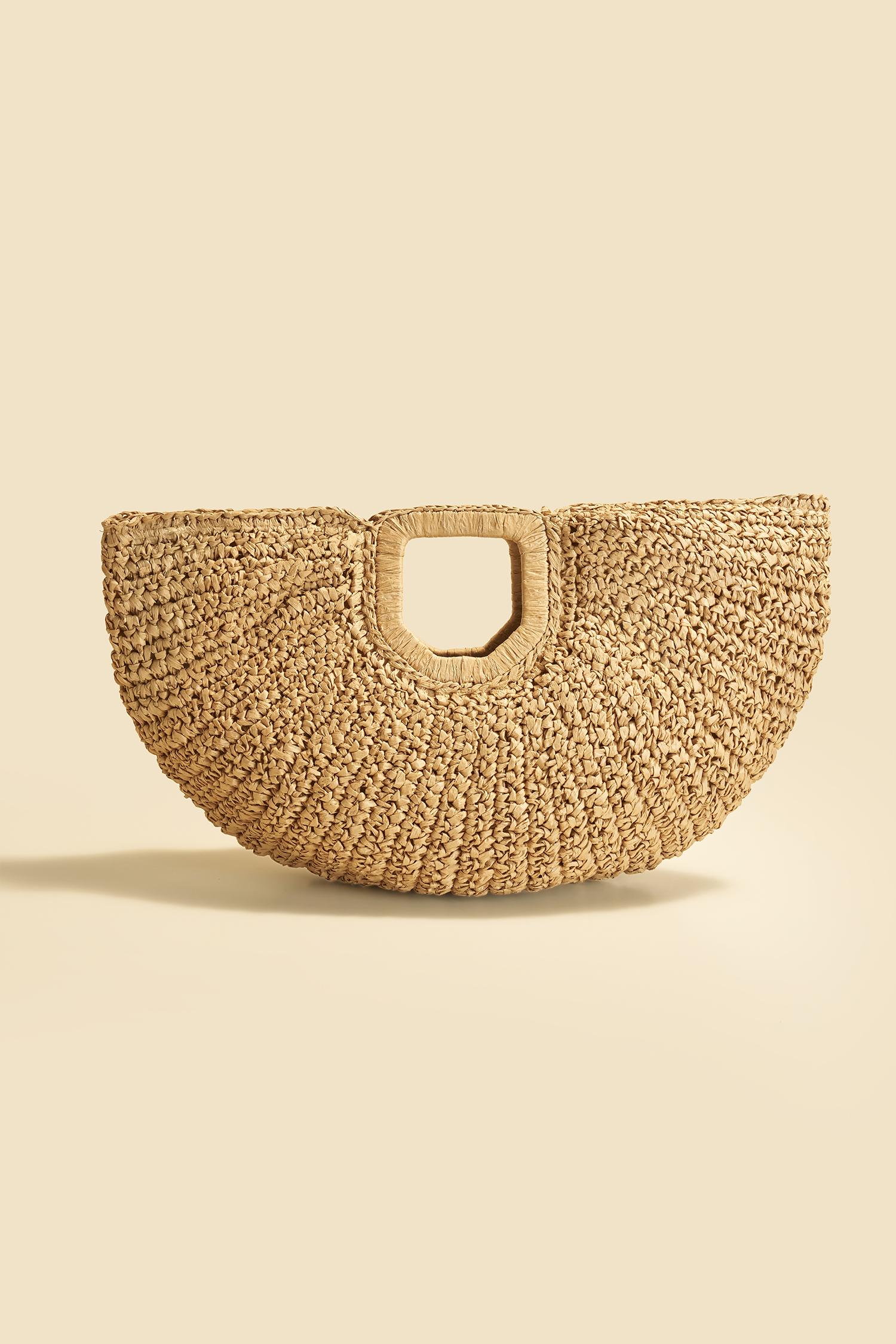 hawaiian sunset straw bag - f