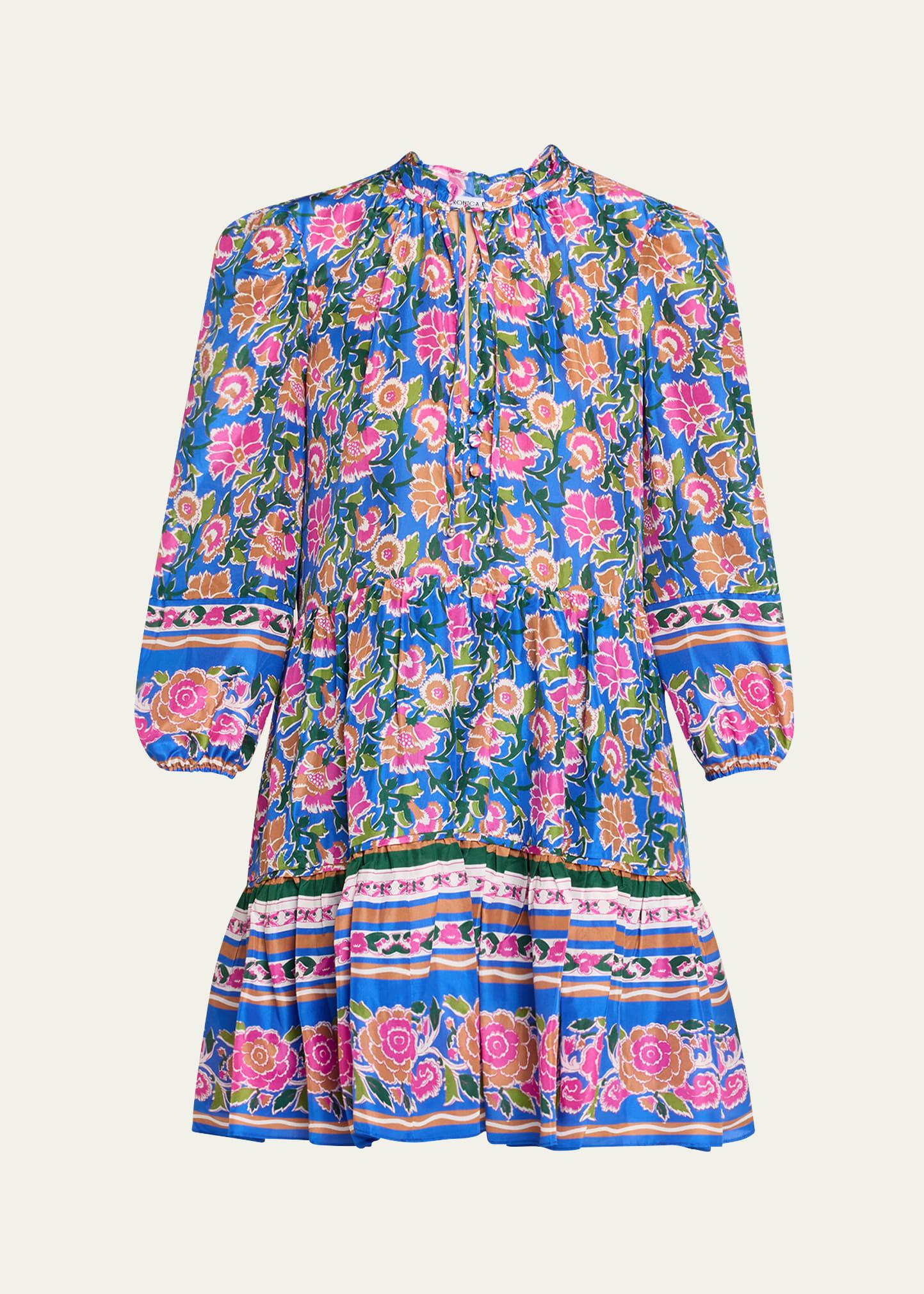 hawken floral mini dress