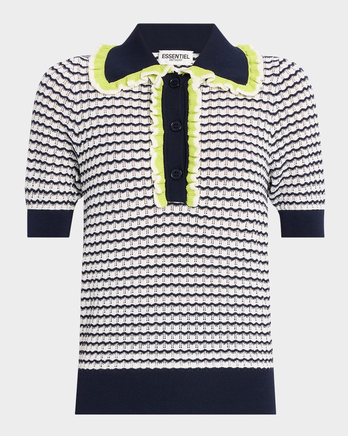 haximum striped polo