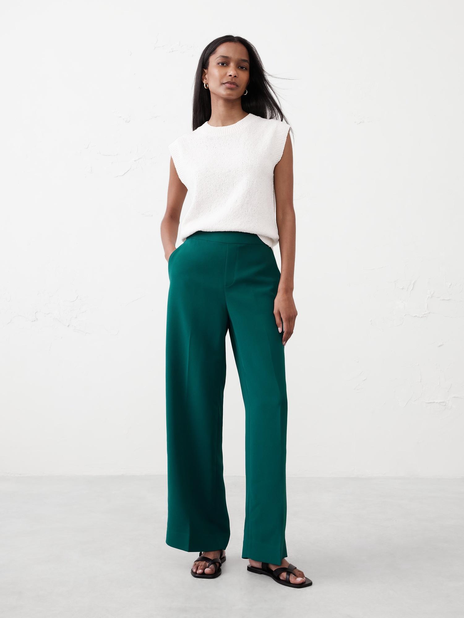 hayden crepe wide-leg pant