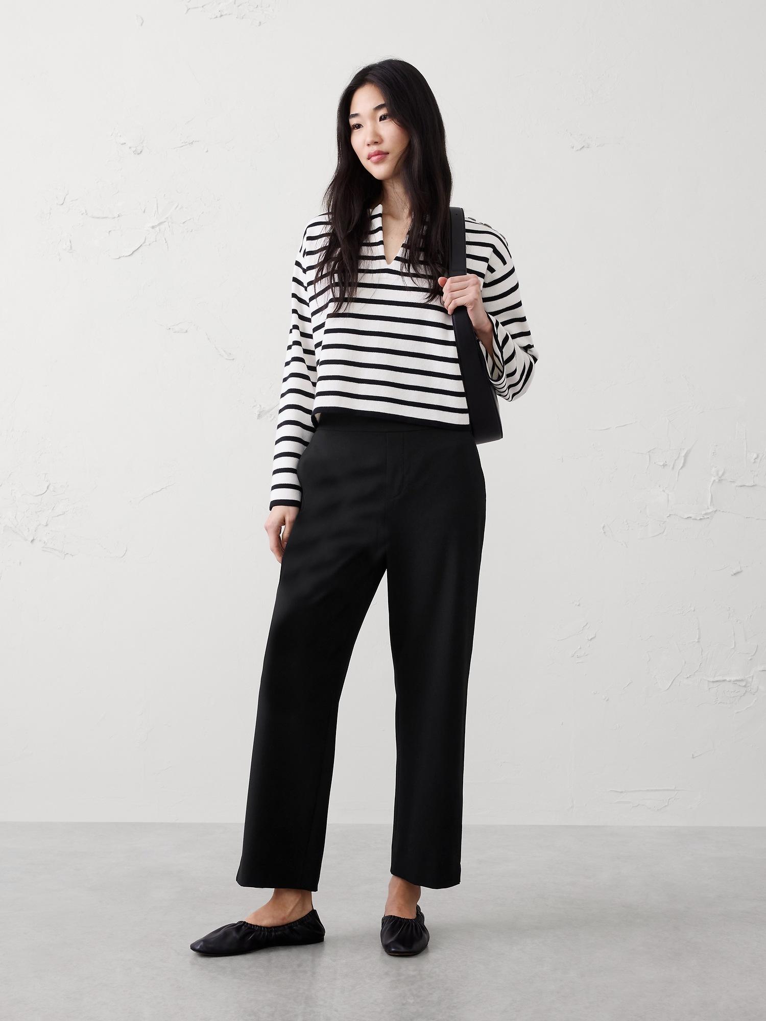 hayden high-rise straight ankle pant