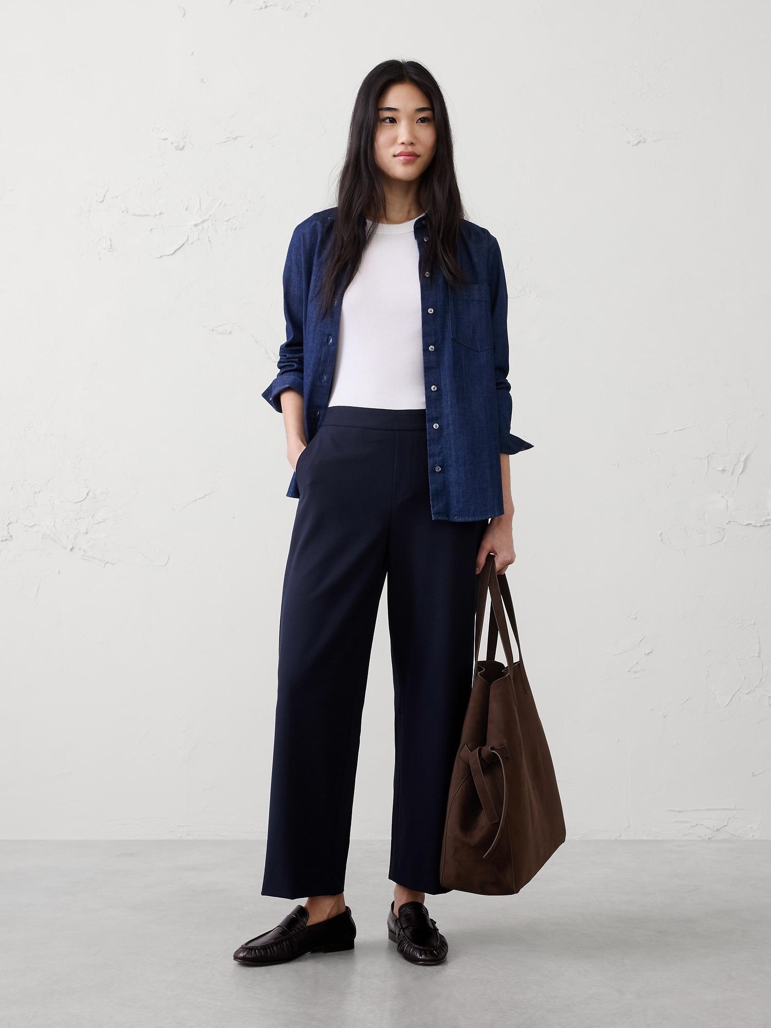 hayden high-rise straight ankle pant