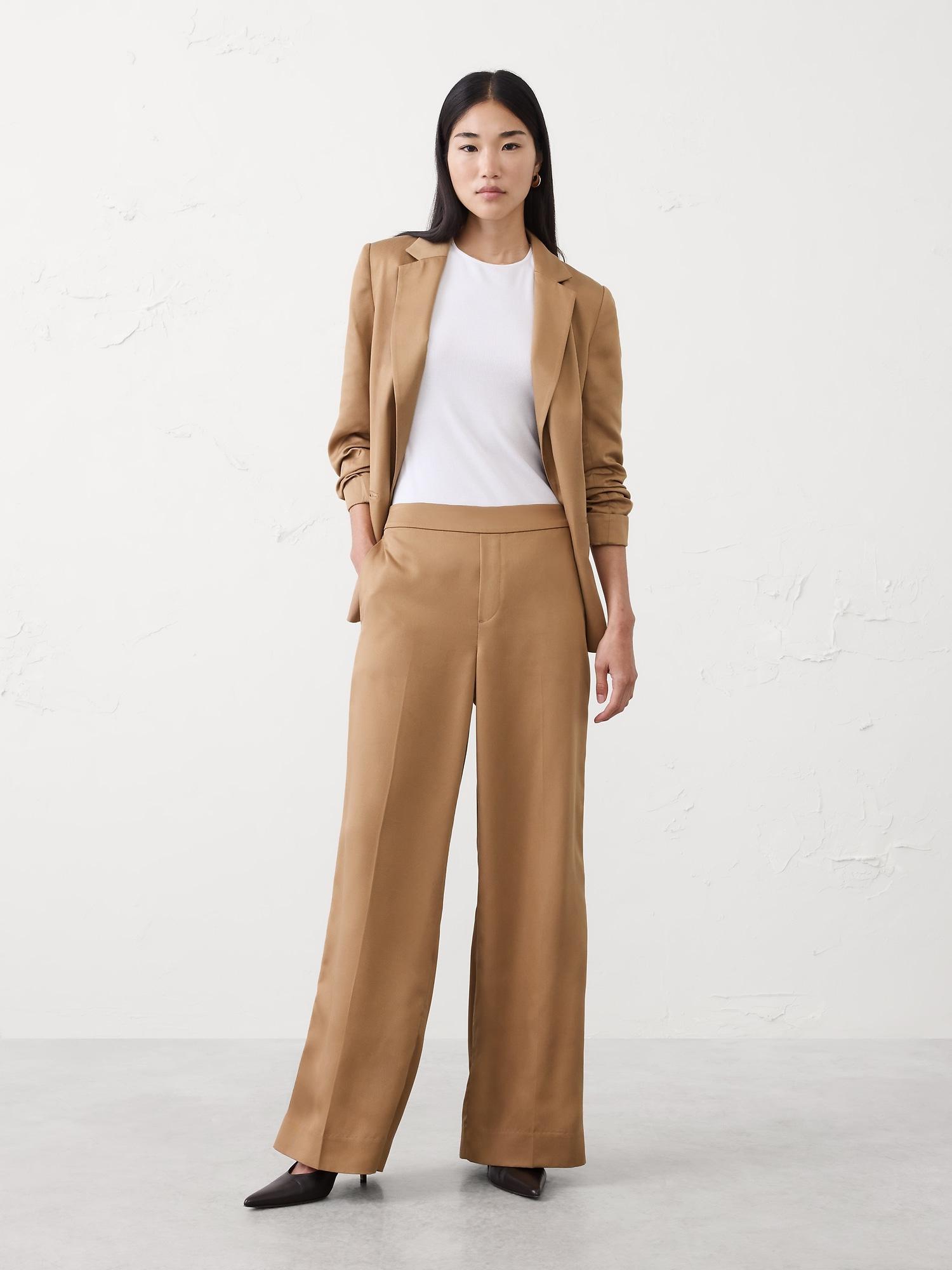 hayden wide-leg high-rise tencel pant