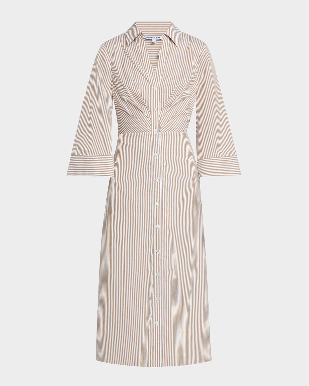 haydon stripe shirtdress