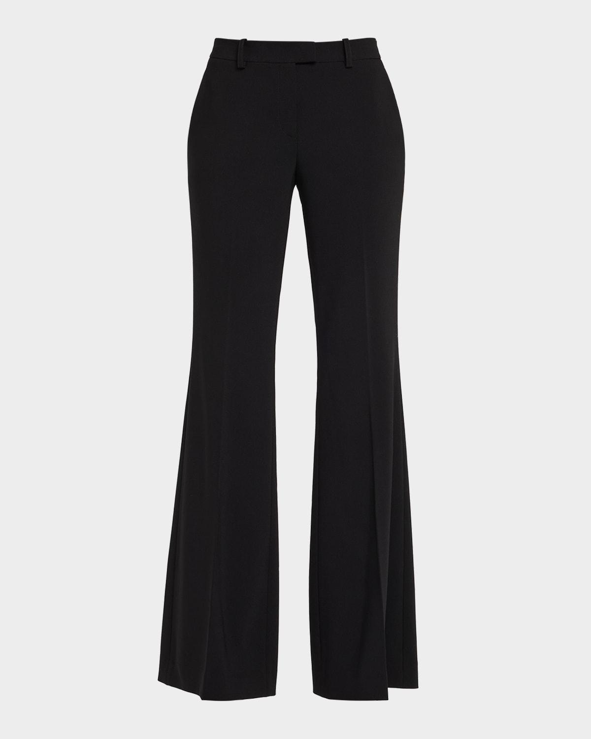 haylee flare crepe trousers