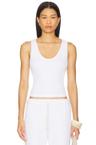 hazel waffle tank top