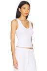 hazel waffle tank top