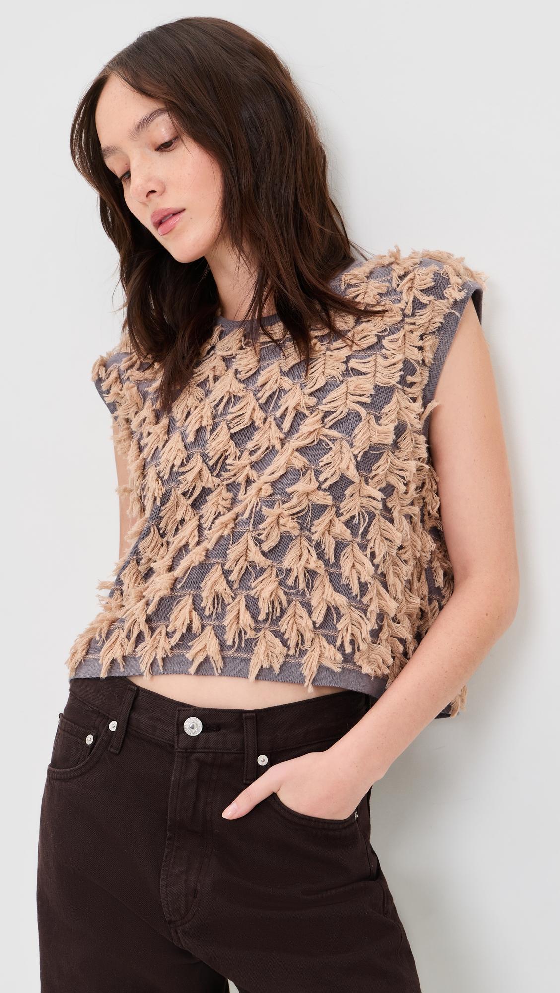 hazlitt fringe top