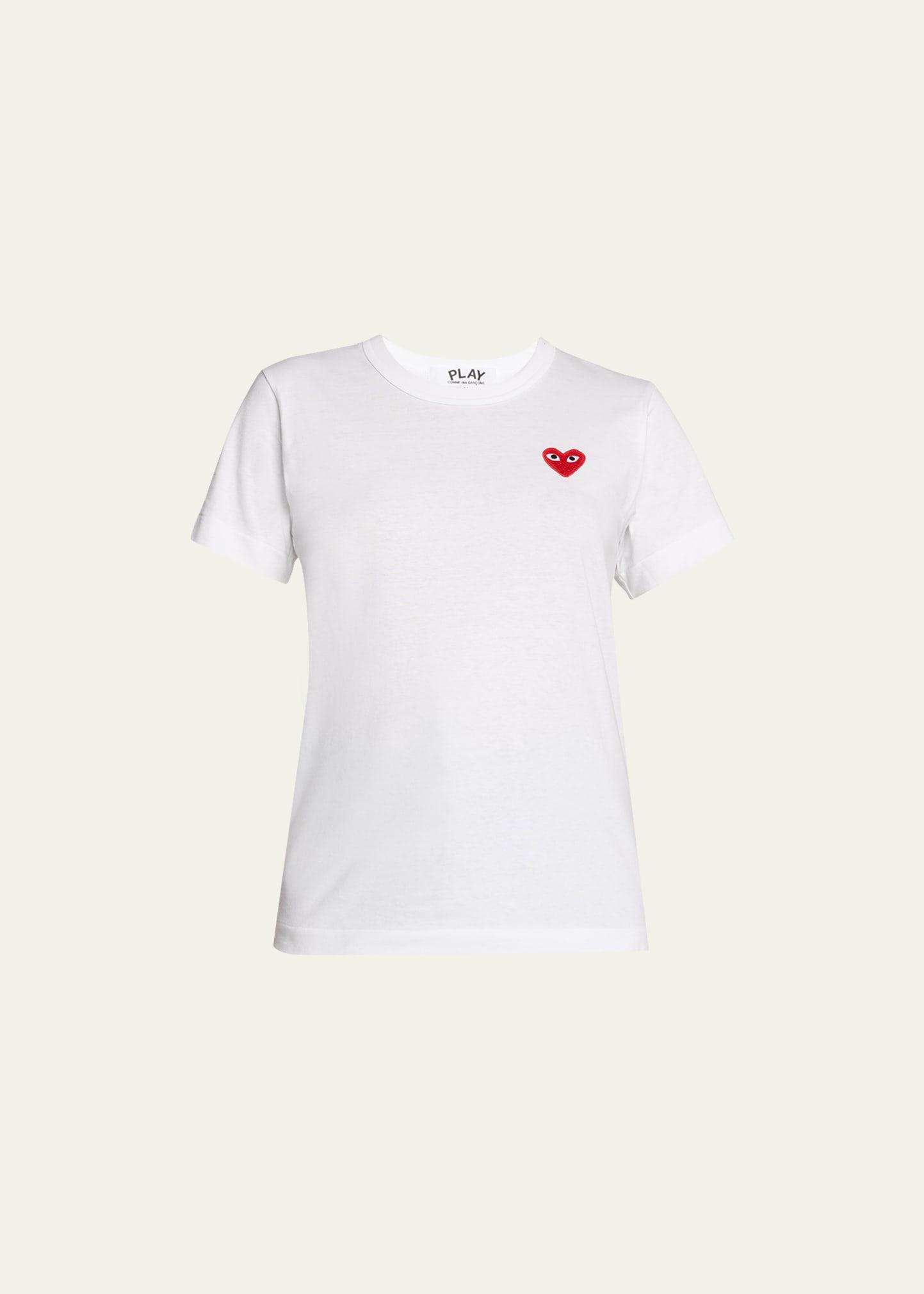 heart logo short-sleeve cotton t-shirt