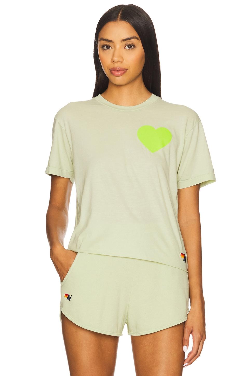 heart print boyfriend tee