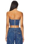 heart strapless top