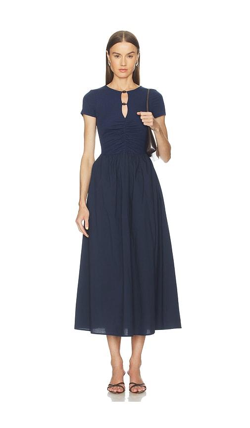 heartloom arleth dress in navy.
