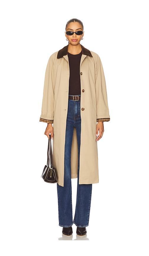 heartloom beatriz trench coat in beige.