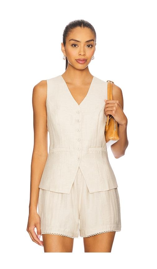 heartloom campari vest in cream.