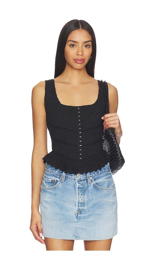 heartloom christine top in black.