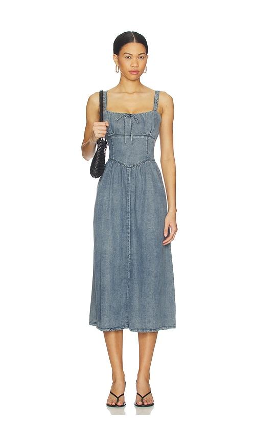 heartloom delcia dress in blue.