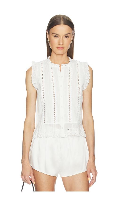 heartloom dia top in white.