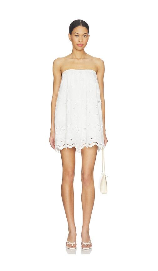 heartloom diego cover up dress in white.
