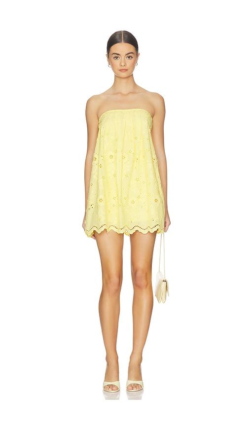heartloom diego cover up dress in yellow.