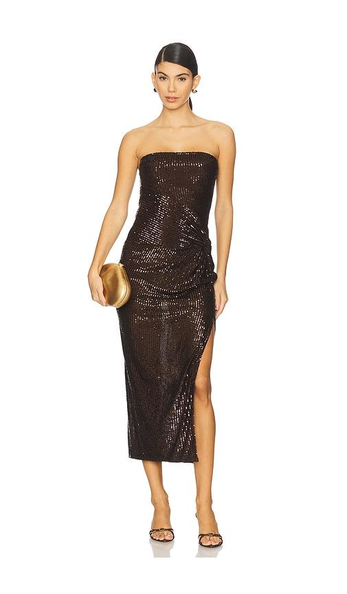 heartloom elodie dress in brown.