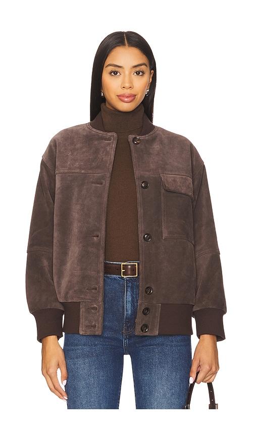 heartloom fuji jacket in brown.
