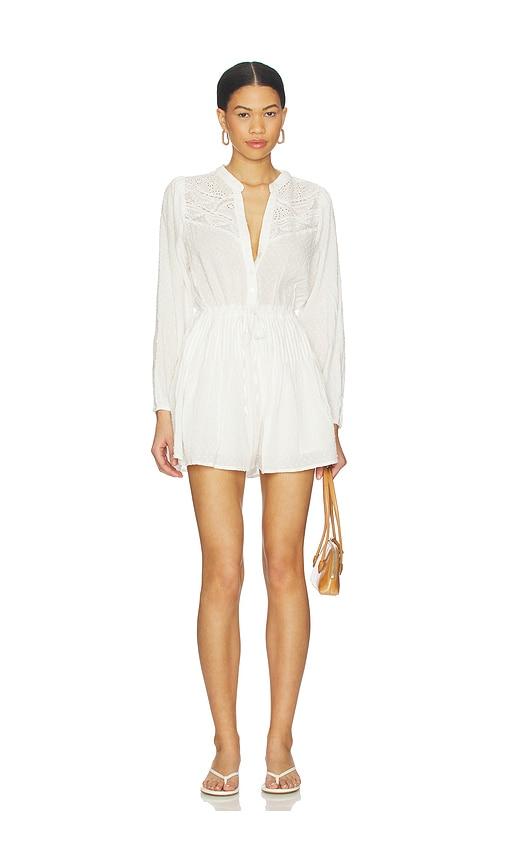 heartloom irisa romper in white.