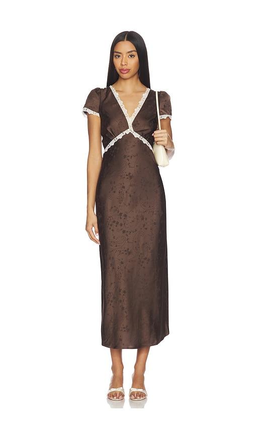 heartloom kerry dress in brown.