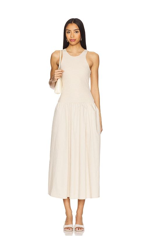 heartloom malibu dress in beige.