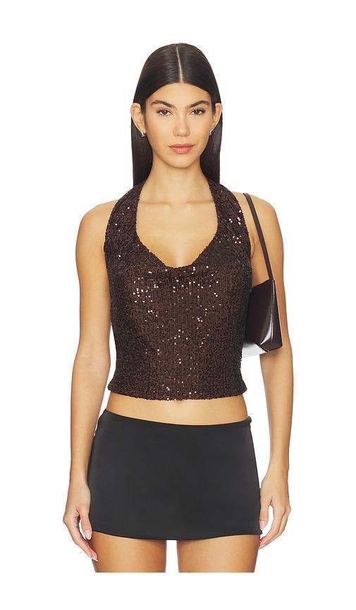 heartloom maple top in brown.