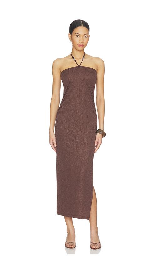 heartloom michelle dress in brown.