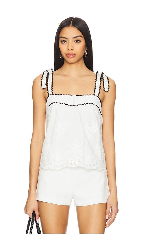 heartloom miena top in white.