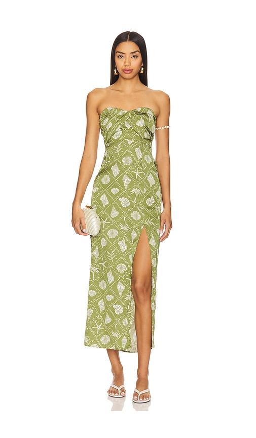 heartloom millie dress in green.