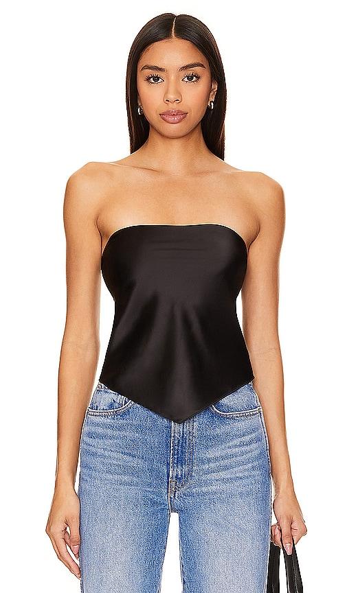 heartloom monico top in black.