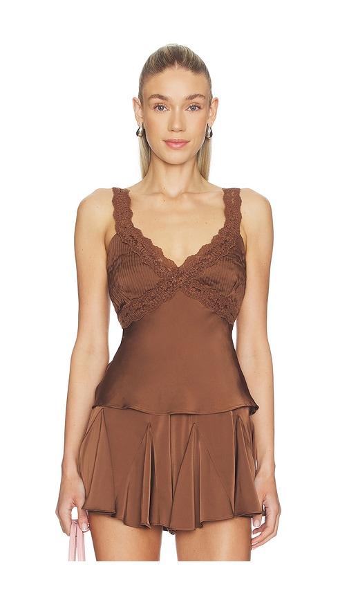heartloom nelis cami in brown.