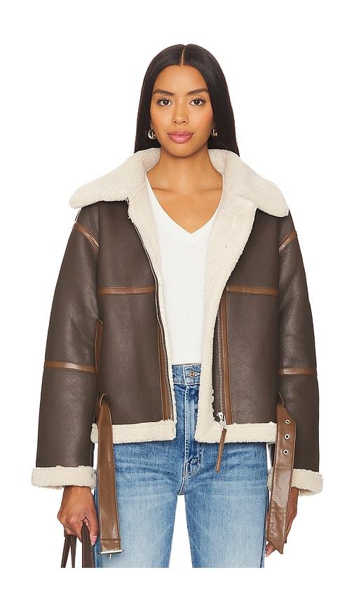 heartloom olina jacket in brown.
