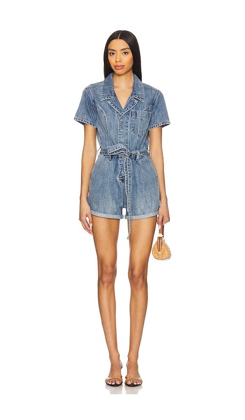 heartloom olivia romper in blue.